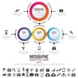 微立体商业信息图表设计素材