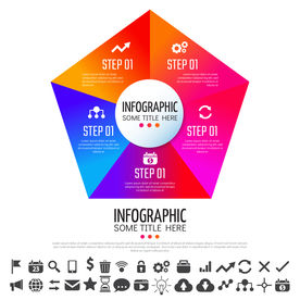 微立体商业信息图表设计素材