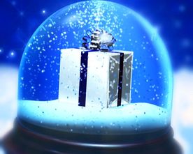 3D玻璃球与礼盒视频素材