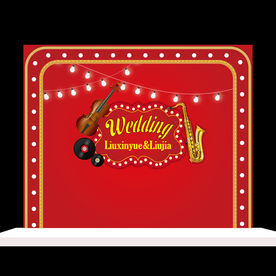 百老汇老上海大红金色婚礼迎宾