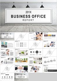 黑色极简欧美创意图形ppt