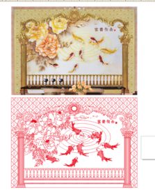 欧式牡丹鱼富贵有余