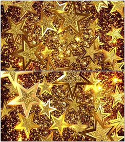 金色闪光星星掉落