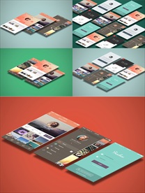APP手机UI样机展示图