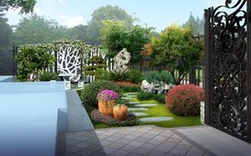 别墅局部效果图