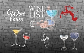 红酒装饰画背景墙