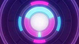 圆心圆形光块线性酒吧夜店LED