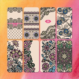 蕾丝手机壳图案