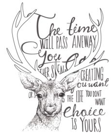 手绘梅花鹿字母图片