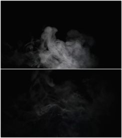 黑背景烟雾
