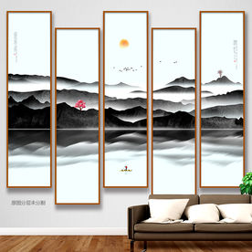 新中式山水画 装饰画