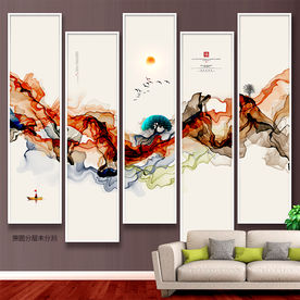 意境画 抽像水墨画