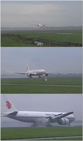 中国国际货运航空飞机机场降落