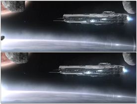 科幻太空飞船LED视频