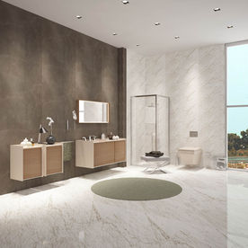 瓷砖空间  洗手间  大理石