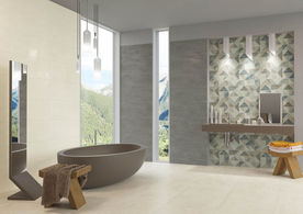 瓷砖效果图  洗手间  仿古砖