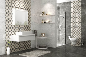 瓷砖空间  洗手间  瓷片