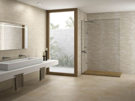 洗手间  仿古砖  瓷砖空间