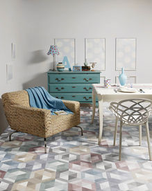 瓷砖效果图  餐厅  花砖空间