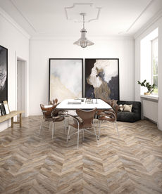 现代  餐厅  木纹砖  简约