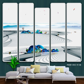 新中式 写意水墨田间 新风格