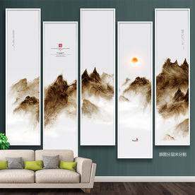 新中式 手绘装饰画