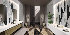 瓷砖效果图  洗手间  大理石