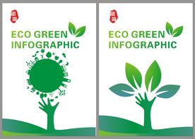 绿色地球环保封面素材