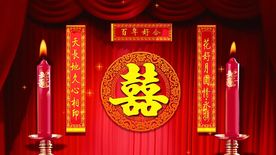 中式婚礼led视频素材