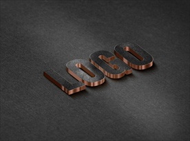 立体logo金属质感智能贴图