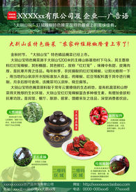 农产品腌菜咸菜宣传单