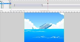 船航行撞礁20秒