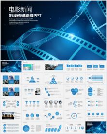 时尚大气电影影视传媒动态ppt