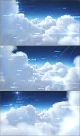 天空飞行云层数据
