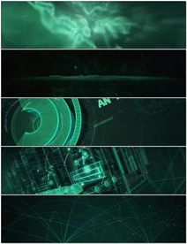 超宽屏科技全息地球连线