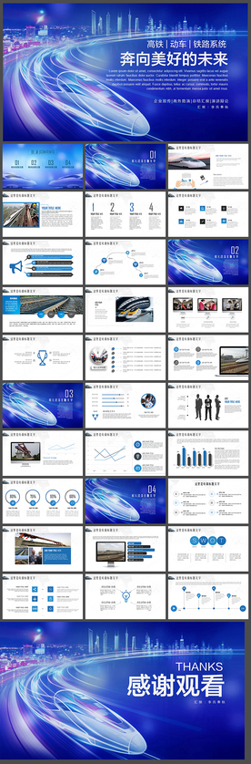 高铁动车铁路系统PPT