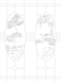 移门工艺玻璃 冰雕