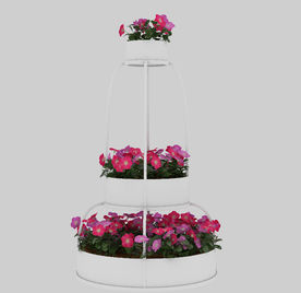 庭院盆栽装饰模型