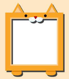 创意可爱卡通小黄豹超大相框