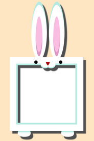 创意可爱卡通小白兔超大相框