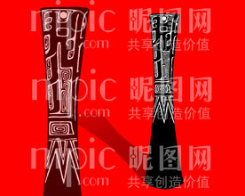 青铜纹饰图案酒杯酒樽