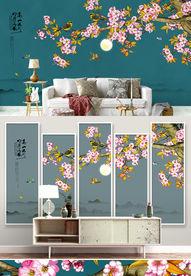 手绘花鸟画 新中式