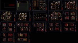 张宅室内装修施工图纸