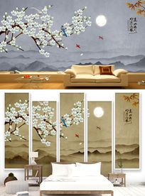 工笔花鸟画 装饰画 壁画