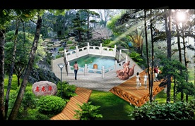 森林 公园 效果图 度假区 旅