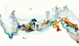 水墨抽象画 新中式装饰画