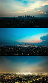 延时拍摄城市景象视频素材