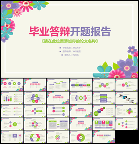 毕业答辩开题报告PPT模板