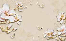 浮雕珠宝背景墙