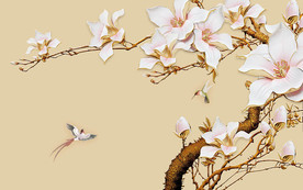 浮雕珠宝背景墙